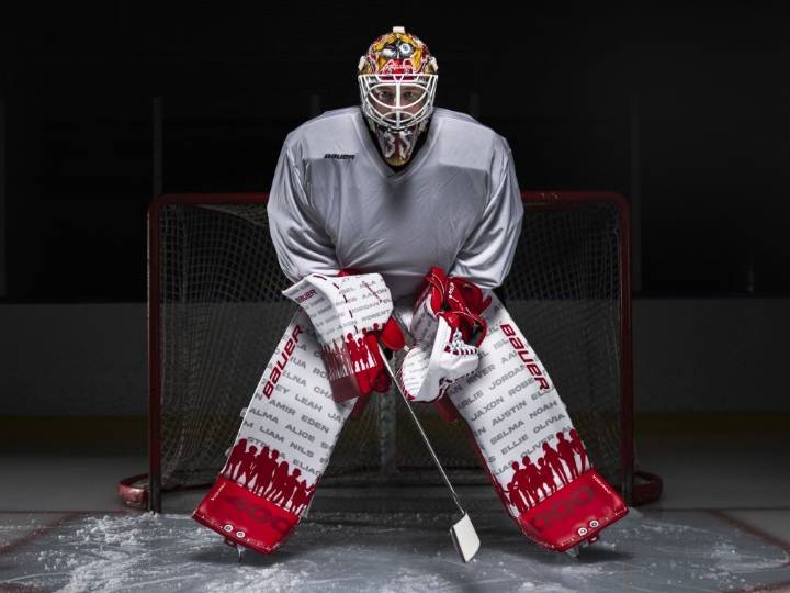 Linus Ullmark auctioning goalie gear for kids cancer charity