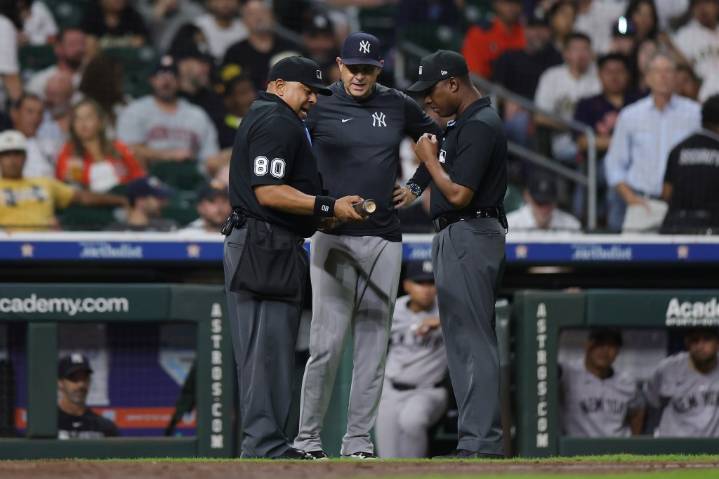 Astros’ Taylor Trammell has bat confiscated amid Yankees’ questions