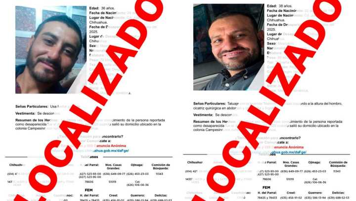 Hallan a hermanos desaparecidos desde el 19 de agosto