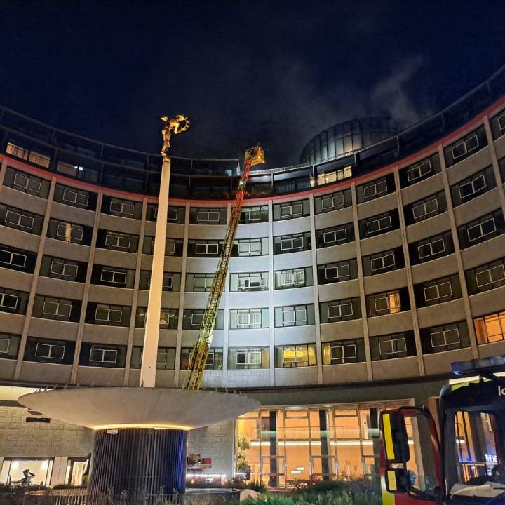 Fire Breaks Out At BBC's Former Television Centre HQ In London