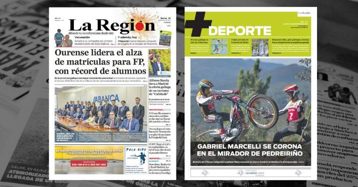 La portada de La Región de este martes, 30 de septiembre