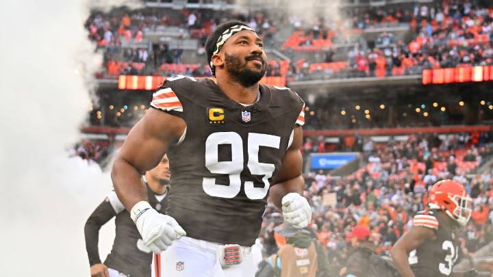 Browns' Garrett back at practice, 'good' for season opener