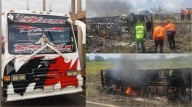 Unidad de transporte público se incendió con pasajeros a bordo en Roscio: reportan al menos 12 fallecidos