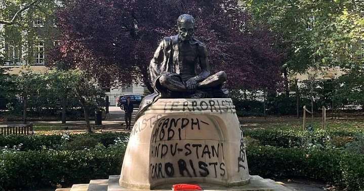 India Gandhi statue in London vandalised, Indian mission condemns act