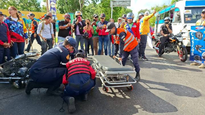 Motorizados de Maturín realizaron simulacro como parte de campaña de concientización