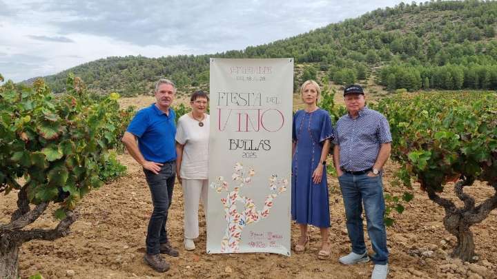 Presentadas las Fiestas del Vino 2025 en Bullas: tradición, cultura y enoturismo del 18 de septiembre al 5 de octubre