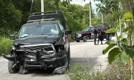 Choque de patrulla de la Policía Estatal de Quintana Roo deja tres agentes lesionados