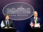En su visita a Nueva York para la Asamblea de la ONU, Milei cenará en una gala con el secretario del Tesoro de Trump y con Georgieva