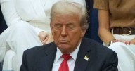 Donald Trump looks 'drowsy and exhausted' with eyes shut at as health fears grow