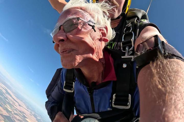 U.S. Veteran Celebrates His 100th Birthday by Going Skydiving (Exclusive)
