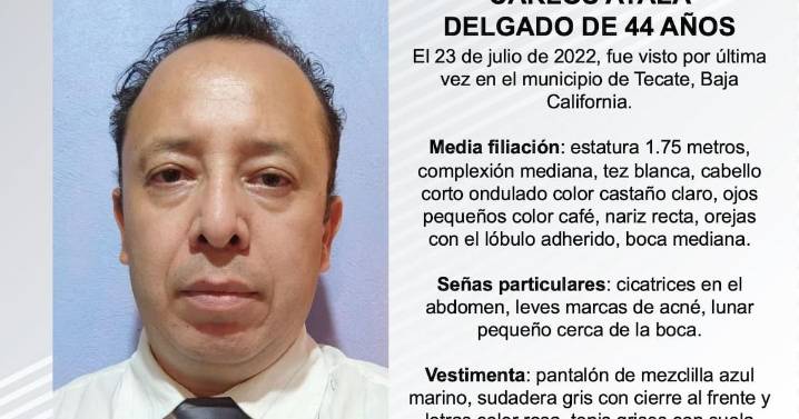 Se busca a Carlos Ayala Delgado de 44 años