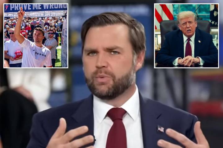 Vance describes Trump Oval Office moment after Charlie Kirk assassination