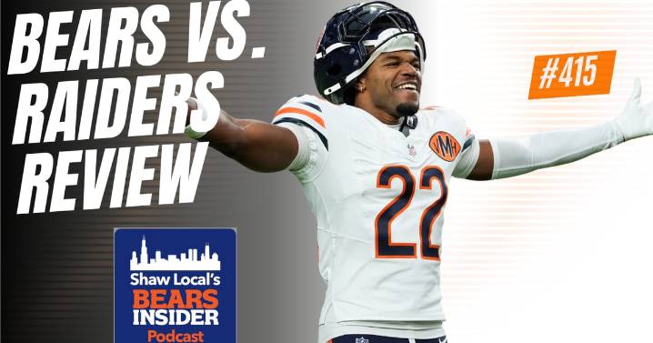Bears Insider Podcast Episode 415: Recapping a thrilling 25-24 Chicago Bears win over the Raiders – Shaw Local