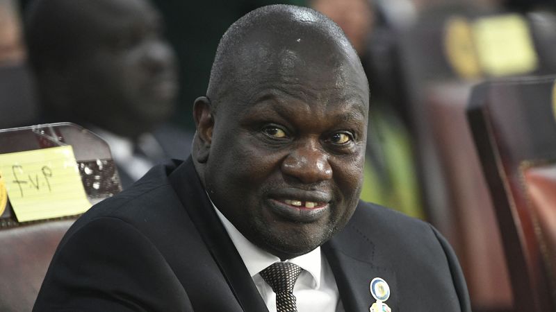 South Sudan’s vice president charged with treason and murder
