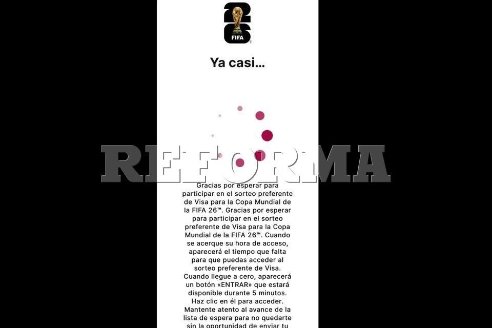 Sufren con sitio de FIFA  en preventa para el Mundial