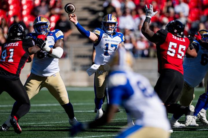Blue Bombers pick up 26-11 win over Redblacks, breaking three