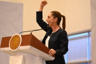 Sheinbaum anuncia trenes para Querétaro y garantiza pago a maestros de SLP