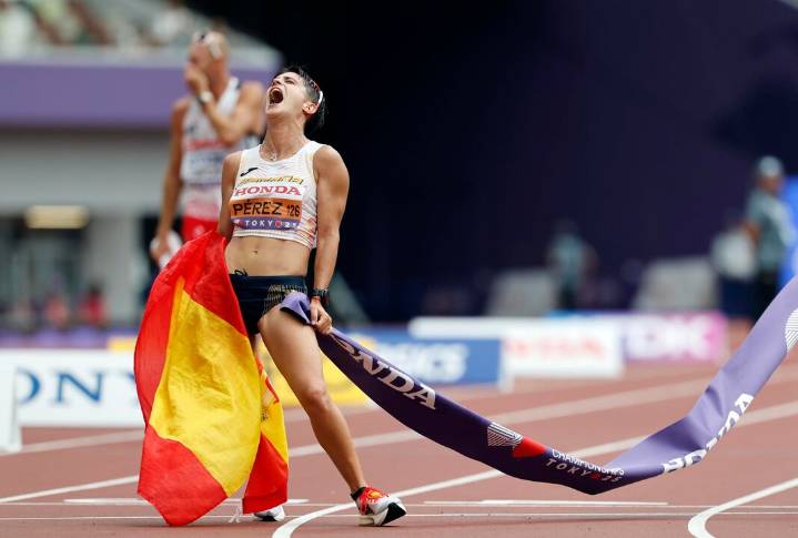 La campeona mundial de marcha María Pérez, candidata a Mejor Atleta de Europa