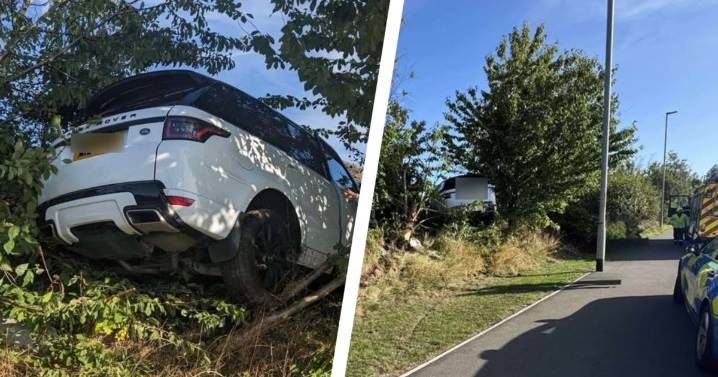 Range Rover crashes into bushes in Acklam as woman arrested on suspicion of drink driving