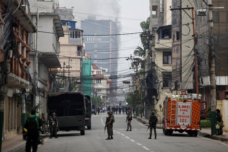 Soldiers guard Nepal's parliament, patrol streets after two days of deadly protests