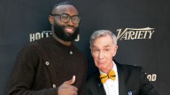 Jaylen Brown speaks at Bill Nye's Hollywood star dedication ceremony