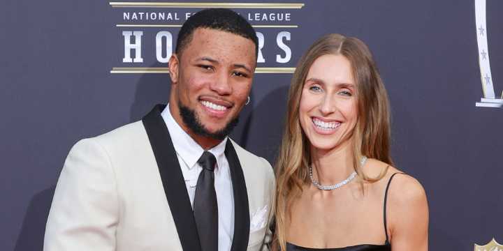 Who Is Saquon Barkley Dating? Meet Future Wife Anna Congdon & Their Kids (Photos & Info!) | Anna Congdon, Celebrity Kids, Football, Jada Barkley, nfl, NFL WAGS, Saquon Barkley, Saquon Barkley Jr, Supe