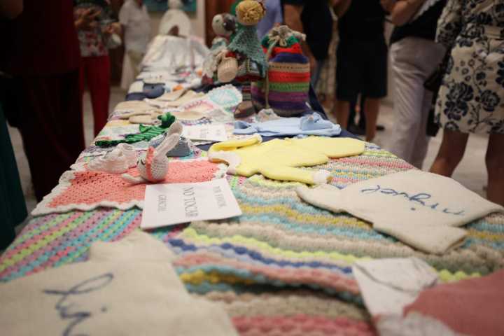 Burriana inaugura la exposición de los trabajos realizados por el alumnado de la asociación de Bolilleres i Mig Punt