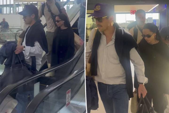 Harry Style and Zoë Kravitz spotted jetting out of NYC together as romance heats up