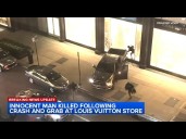 Bystander killed in crash with Chicago Louis Vuitton burglary getaway vehicle