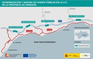Cortes de tráfico en la A-7 del 11 de septiembre al 30 de octubre por obras en cuatro túneles de la costa granadina oriental