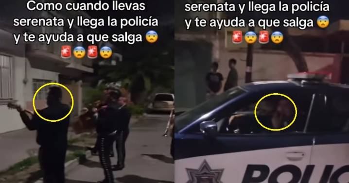 “Ellos hicieron el coro con las sirenas”: patrulla ayuda a joven que llevaba serenata en la madrugada