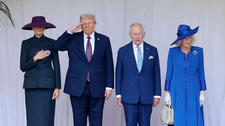 Donald and Melania Trump Meet Royal Family at Windsor Castle