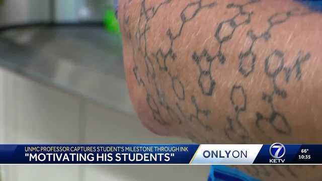 UNMC professor captures student's milestones through tattoos