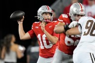 Julian Sayin Beats Will Howard’s National Title Mark to Set New Ohio State Record Ohio State vs. Grambling continues with key plays, a record