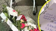 "Nuestras más sinceras condolencias": Dejan ofrenda de flores dirigidas a capitán de Gendarmería en la exPenitenciaría