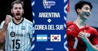 Argentina sigue en racha en el Mundial de Vóley Masculino: se impuso por 3