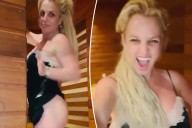 Britney Spears flashes butt in public bathroom to escape 'horrible' sushi date