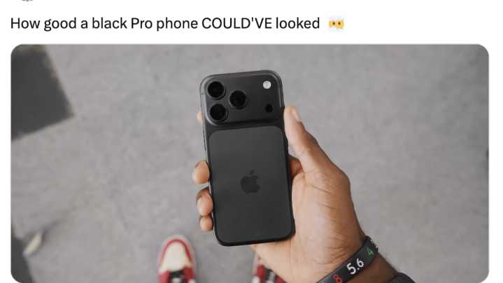 Marques Brownlee shows what black iPhone 17 Pro would look like