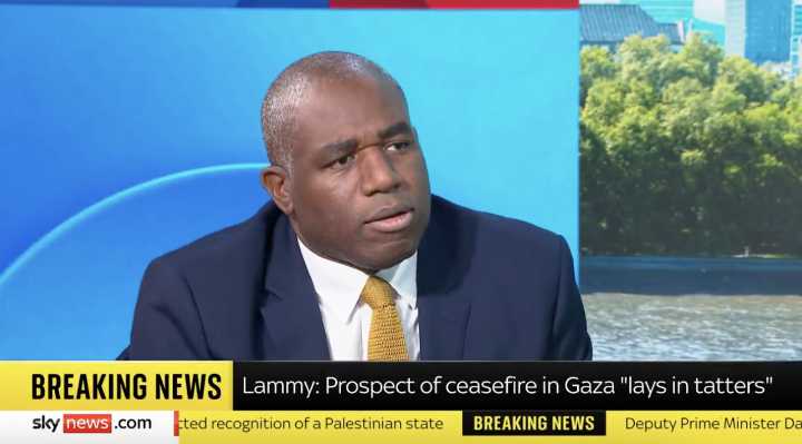 Lammy: Recognising Palestinian State “Does Not Make a Palestinian State Happen Overnight”