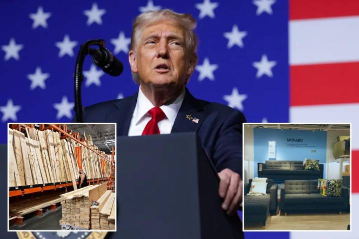Trump unveils 10% tariff on wood, delays 25% duties on kitchen cabinets, furniture