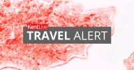 Kent A21 live traffic updates as accident blocks one lane causing four mile queue