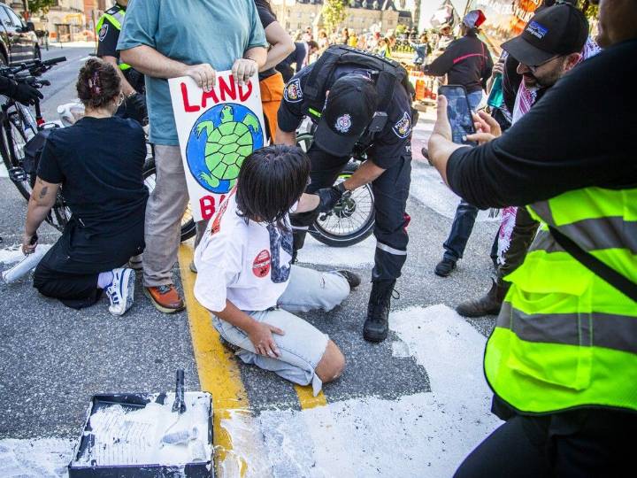 Two arrested after Carney government protest in Ottawa