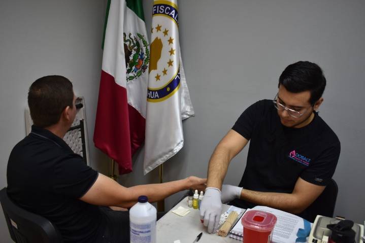Se suma personal de la FGE Zona Norte a campaña de donación de sangre