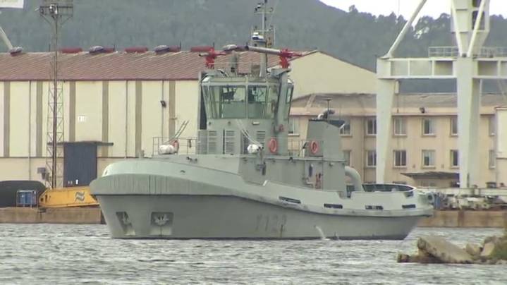 O buque Furor, construído en Ferrol, será quen apoie a flotilla de axuda a Gaza