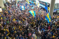 Video: mirá el tremendo recibimiento de los hinchas Boca en Rosario