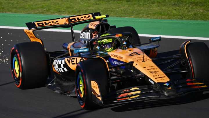 Norris por delante de Leclerc y de Piastri en el último libre de Monza