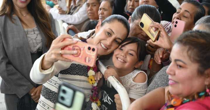 Sheinbaum inició en Guanajuato, ante 14 mil personas, nueva forma de rendir cuentas al pueblo