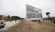 Inauguran primera etapa de la Vía Expresa Sur en medio de desmonte y obras inconclusas