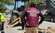 Canaliza gobierno de BJ reporte ciudadano de tuberia rota en avenida Nichupté