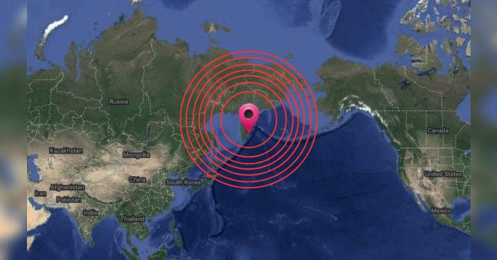 Terremoto en Rusia magnitud 7.8 se regitró este jueves frente a las costas de la península de Kamchatka